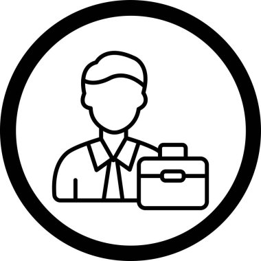 Bir insan simgesinin vektör illüstrasyonu