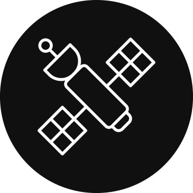 Uydu. Web simgesi basit illüstrasyon