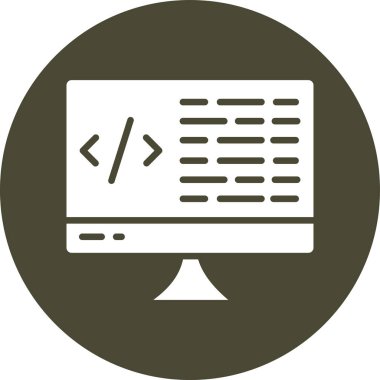 Simge vektör illüstrasyonu programlanıyor