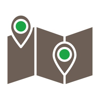 Harita işaretleyici simgesi, konum vektör illüstrasyonu