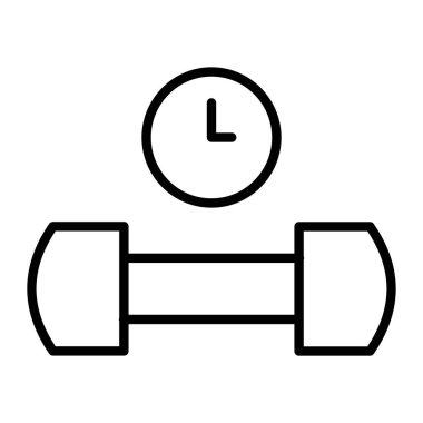 fitness egzersiz simgesi, vektör illüstrasyonu