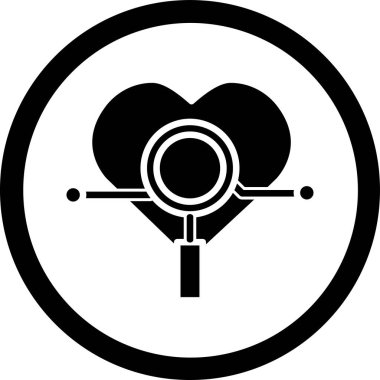 Aşk simgesinin vektör illüstrasyonu