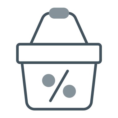 Sepet Simgesi vektör illüstrasyonu