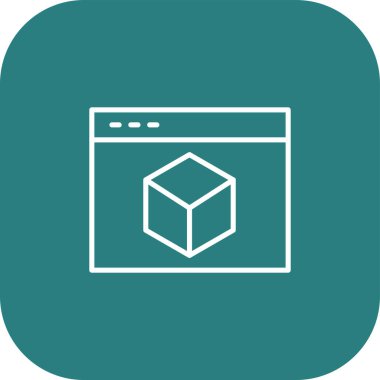 soyut arkaplan grubunda izole edilmiş küp simgesi