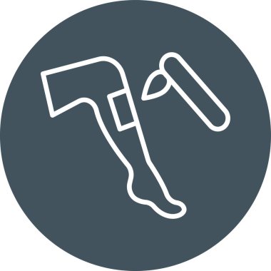 Güzellik ve moda simgelerinin vektör çizimi