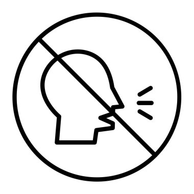 Dur işareti simgesi, anahat stili