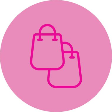 Çanta. Web simgesi basit illüstrasyon