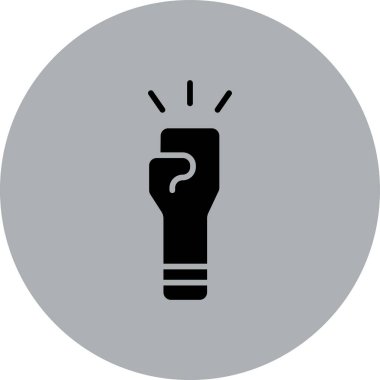 light bulb vector glyph icon design