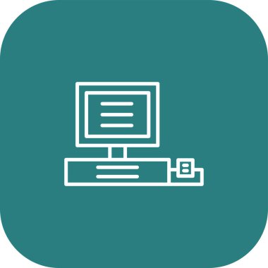 bilgisayar simgesi, vektör illüstrasyonu