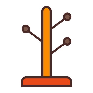 Yapı küreği izole vektör simgesi kolayca değiştirilebilir ya da düzenlenebilir