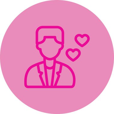 avatar. Web simgesi basit illüstrasyon