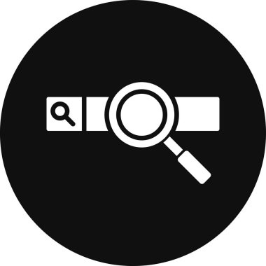 Arama simgesinin vektör illüstrasyonu