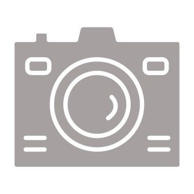 Beyaz arkaplanda kamera simgesi