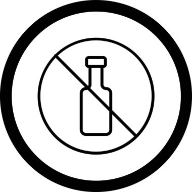 İçki ikonu yok. Basit tasarım