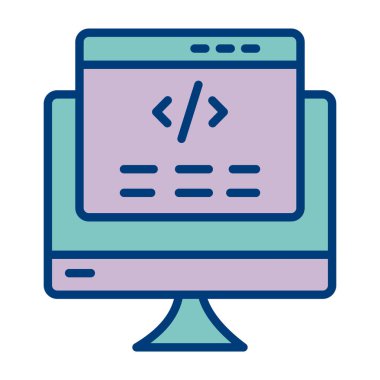 Bilgisayar simgesi. vektör illüstrasyonu