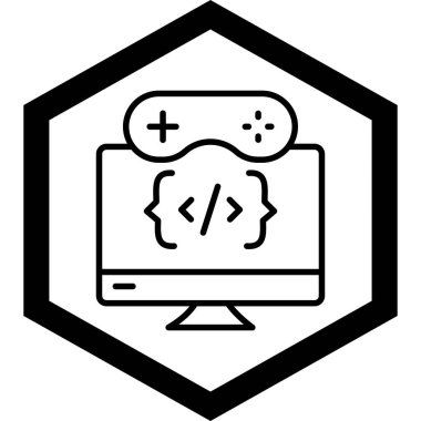 Web simgesi, bilgisayarın vektör illüstrasyonu