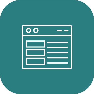 Web tarayıcı vektör simgesi