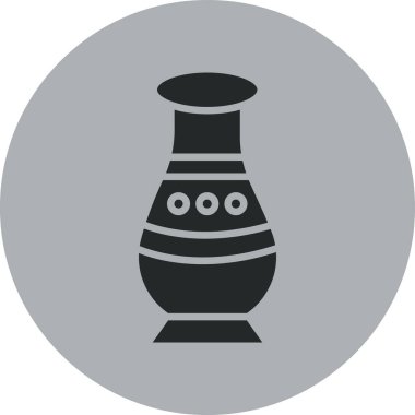 Benzersiz matara vektör simgesi