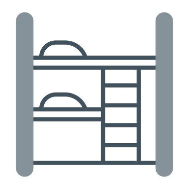 Gardırop ince çizgi simgesi, mobilya ve iç mekan, oda içi vektör grafikleri, beyaz arkaplanda doğrusal desen, 10 PS.