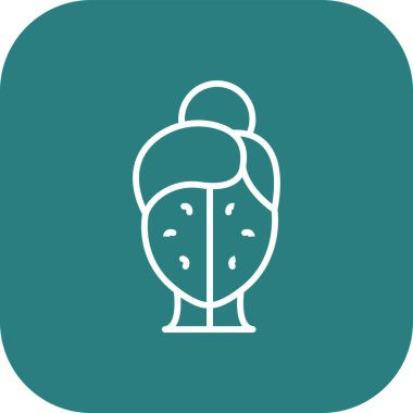 Modern b 'nin vektör illüstrasyonu beynin ikonundan yoksun