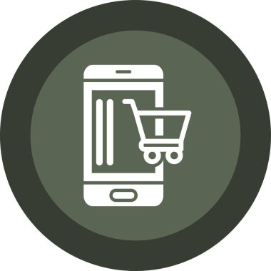 Cep telefonu simgesinin vektör illüstrasyonu