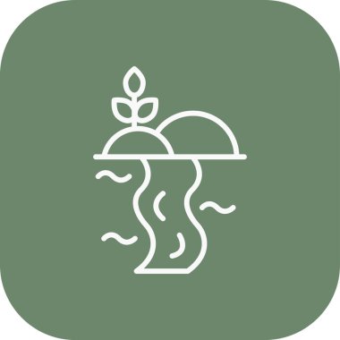 güzel bahçe vektör simgesi