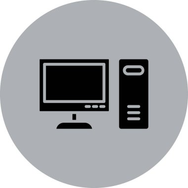 vektör lcd simgesi illüstrasyonu