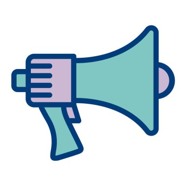 megafon hoparlör vektör çizimi