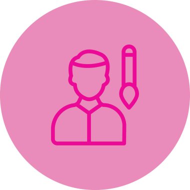 Doktor. Web simgesi basit illüstrasyon