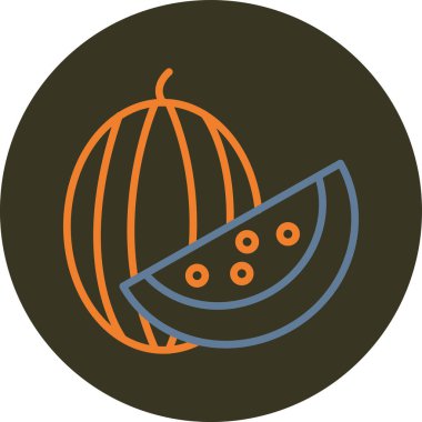 Kabak simgesinin vektör illüstrasyonu