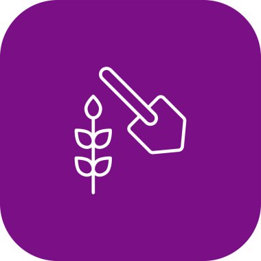 Bahçıvanlık ve çiftlik ikonunun vektör çizimi. Stok için bahçe ve tarım vektör simgesi.