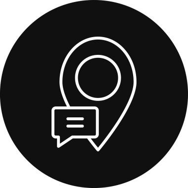 Sohbet simgesi vektör illüstrasyonu