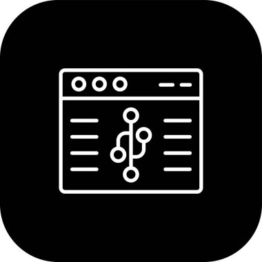 Web ve uygulama için sunucu vektör simgesi. vektör illüstrasyonu