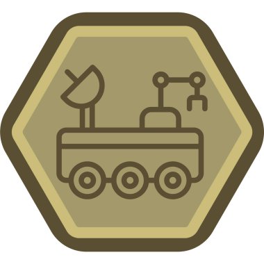 robot ikon vektör illüstrasyonu