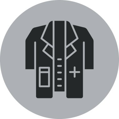 Ceket simgesinin vektör illüstrasyonu