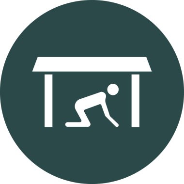 Modern b 'nin vektör çizimi spor salonunun ikonundan yoksun