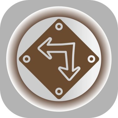 ok simgesi, vektör illüstrasyonu