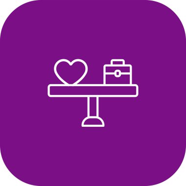 kalp vektör simgesi modern illüstrasyon