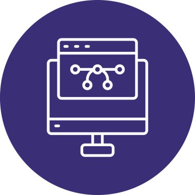 Web simgesi vektör illüstrasyonu