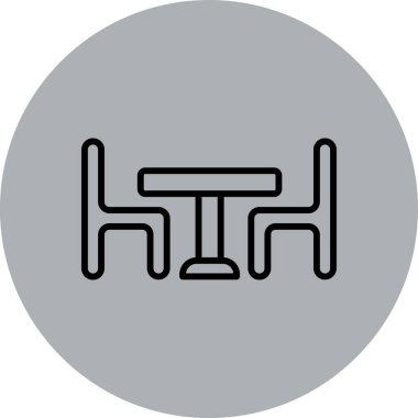 Bir yol simgesinin vektör illüstrasyonu