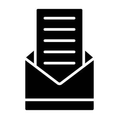 Zarf simgesi vektörü web ve mobil uygulama tasarımınız için beyaz arkaplanda izole edildi, e- posta logosu kavramı