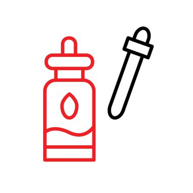 Termometre satırı simgesi, Anahat vektör işareti üzerinde beyaz izole doğrusal stil piktogram. Sembol, logo illüstrasyon. Düzenlenebilir kontur