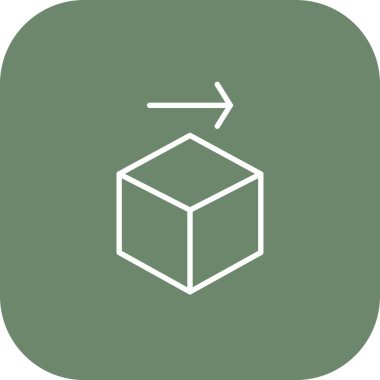 beyaz arkaplanda izole edilmiş kutu vektör simgesi, kutu