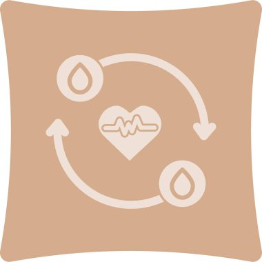 Kan bağışı ikonu. ince çizgi biçim çizimi tasarımı.