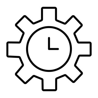 dişli ayarları simgesi, basit vektör tasarımı