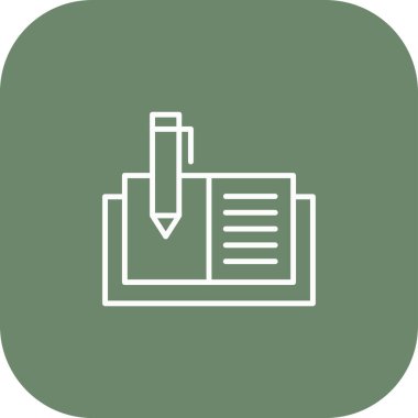 belge simgesi vektör illüstrasyonu