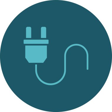 Vektör illüstrasyonu, elektrik dolgu simgesi