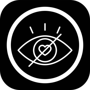 Göz simgesinin vektör illüstrasyonu