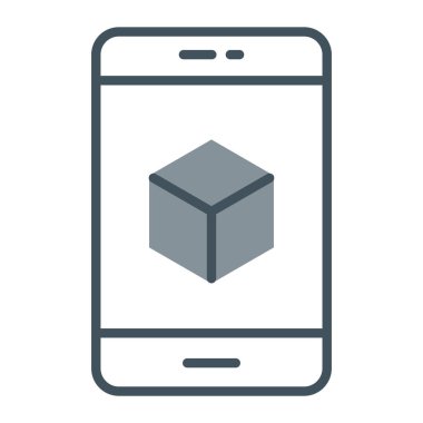 Şeffaf arkaplanda izole edilmiş küp vektör simgesi,