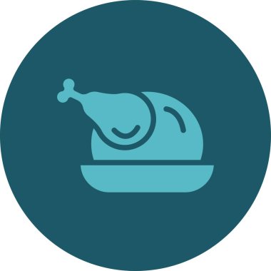 tavuk simgesi modada izole edilmiş arkaplan